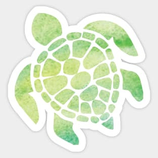 Watercolor Sea Turtle Sticker